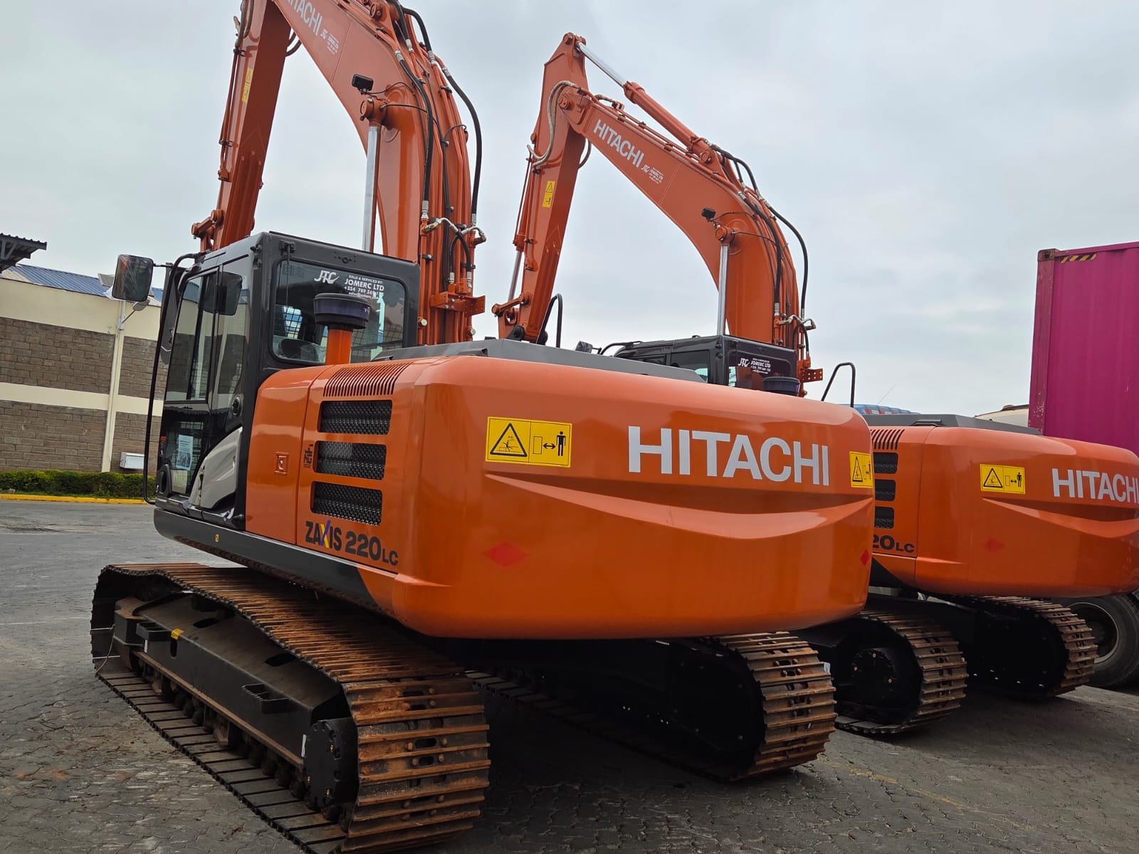 Hitachi excavators on site in Kenya